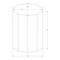 Monarch Specialties Accent Table, Drum, Side, End, Nightstand, Lamp, Living Room, Bedroom, Copper Metal, Contemporary I 3901 - alternate 4